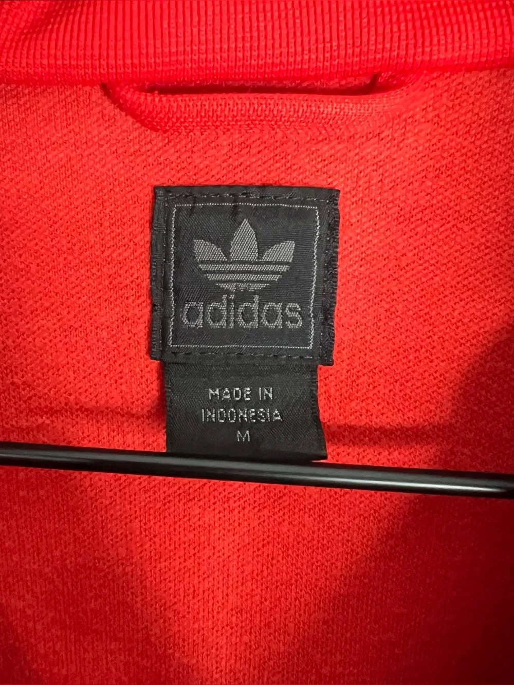 Vintage Adidas Trefoil Spain Track Jacket Mens Medium Red Football Soccer